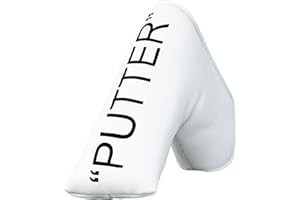 Golf Club Covers – Premium Leather Driver Headcover, Fairway Wood, 3 Wood, Hybrid, Fits Mallet Blade Putter Head Covers