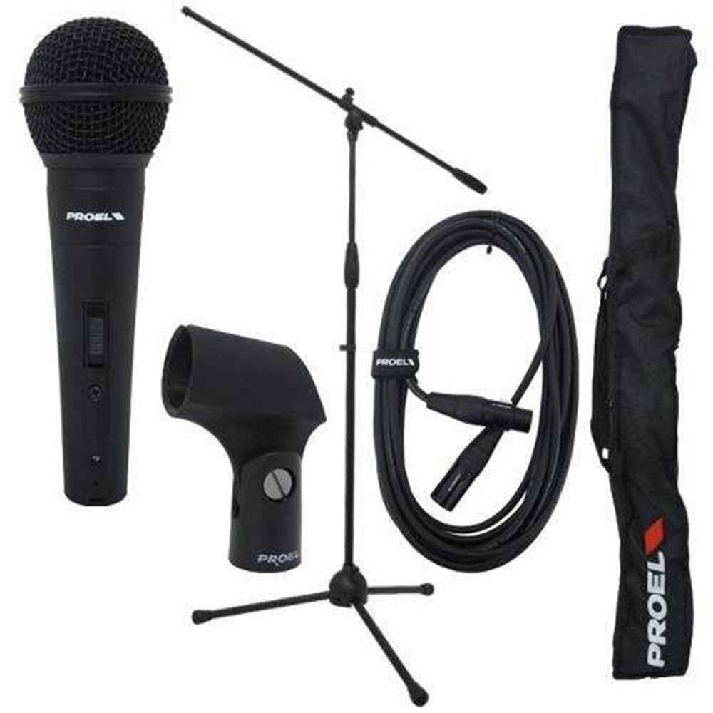 Proel PSE3 Microphone and Stand Set