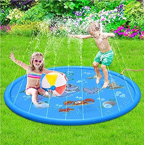 image for HOTUEEN 170cm Kids Sprinkle and Splash Play Mat Pad Toy Inflatable Out