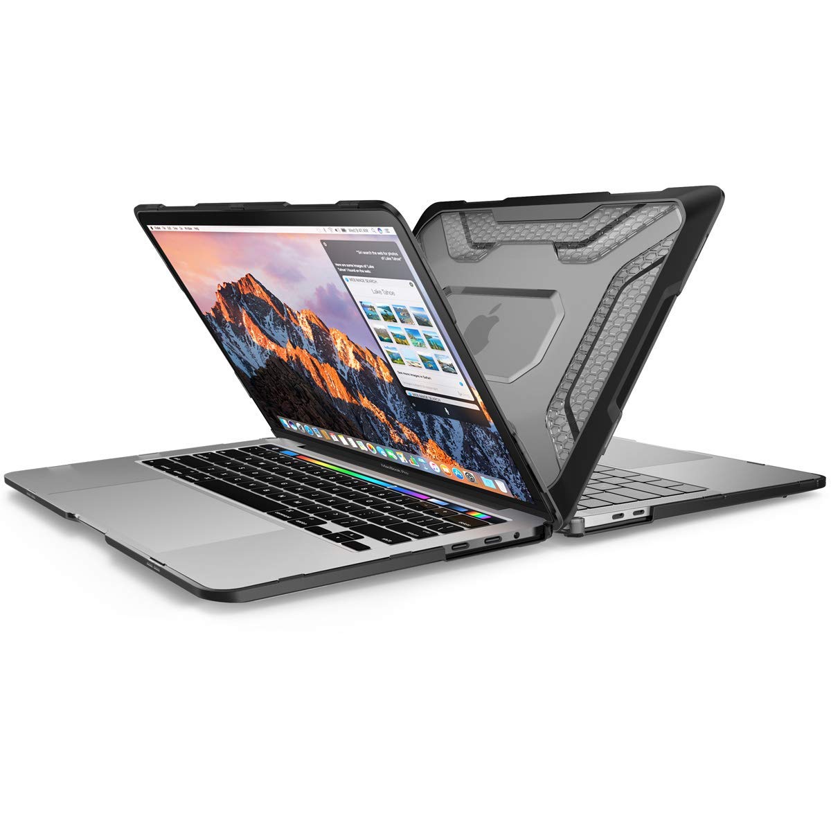 SUPCASE Unicorn Beetle Case for MacBook Pro 13 Inch (2022-2016) M2 M1 | A2338 A2251 A2289 A1706 A1708 A1989 A2159 | Slim Rubberized TPU Bumper Cover | with Touch Bar and Touch ID | Black