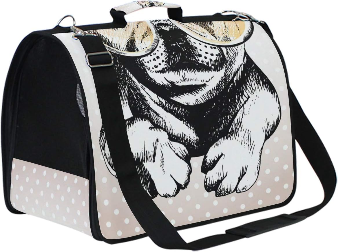 French Bulldog Pet Dog Cat Carrier Travel Fashion Handbag Bag Walking Hiking Animals Supplies Small