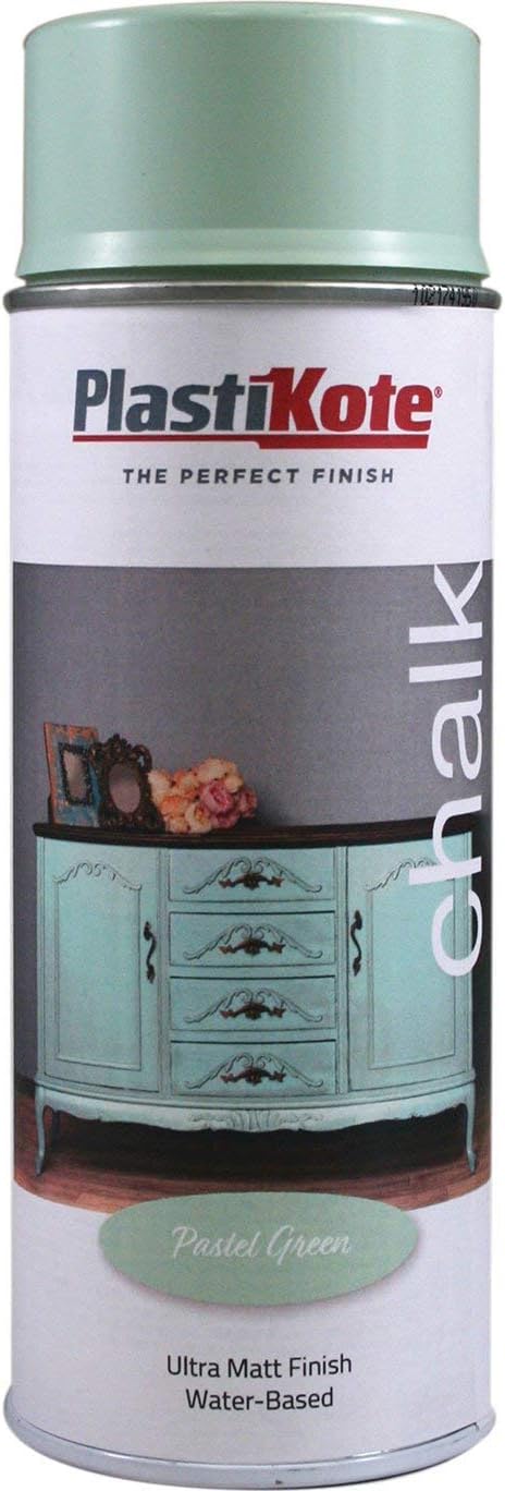 PlastiKote 027104 Chalk Pastel Green Ultra matt 400 ml, 400 ml (Pack of 1)