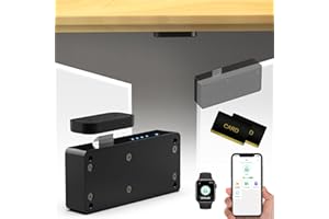 Dhiedas Smart Cabinet Lock, Hidden RFID Drawer Lock, Electronic Keyless Bluetooth Child Safety Baby Proofing Drawer Lock for Adults Liquor Furniture Cupboard Pantry File Black