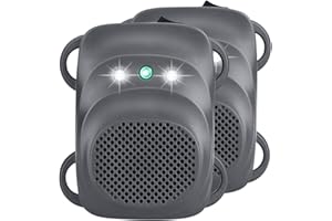 Angveirt Rodent Repellent for Car Engine Ultrasonic Mouse Deterrent for Car Keep Mice Out of Car Under Hood Rodent Repeller Vehicle Wires RV Protection Pest Control for 12V 24V Car Battery, 2 Pack