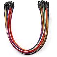 Chanzon 40pcs 30cm Female to Female Header Jumper Wire Dupont Cable Line | 40 pin Solderless Multicolored | 24 AWG Tinned Cop