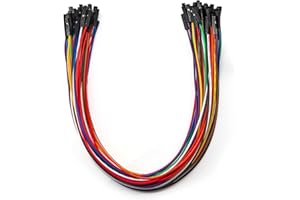 Chanzon 40pcs 30cm Long Female to Female Header Jumper Wire Dupont Cable Line Connector 40 pin Solderless Multicolored for Ar