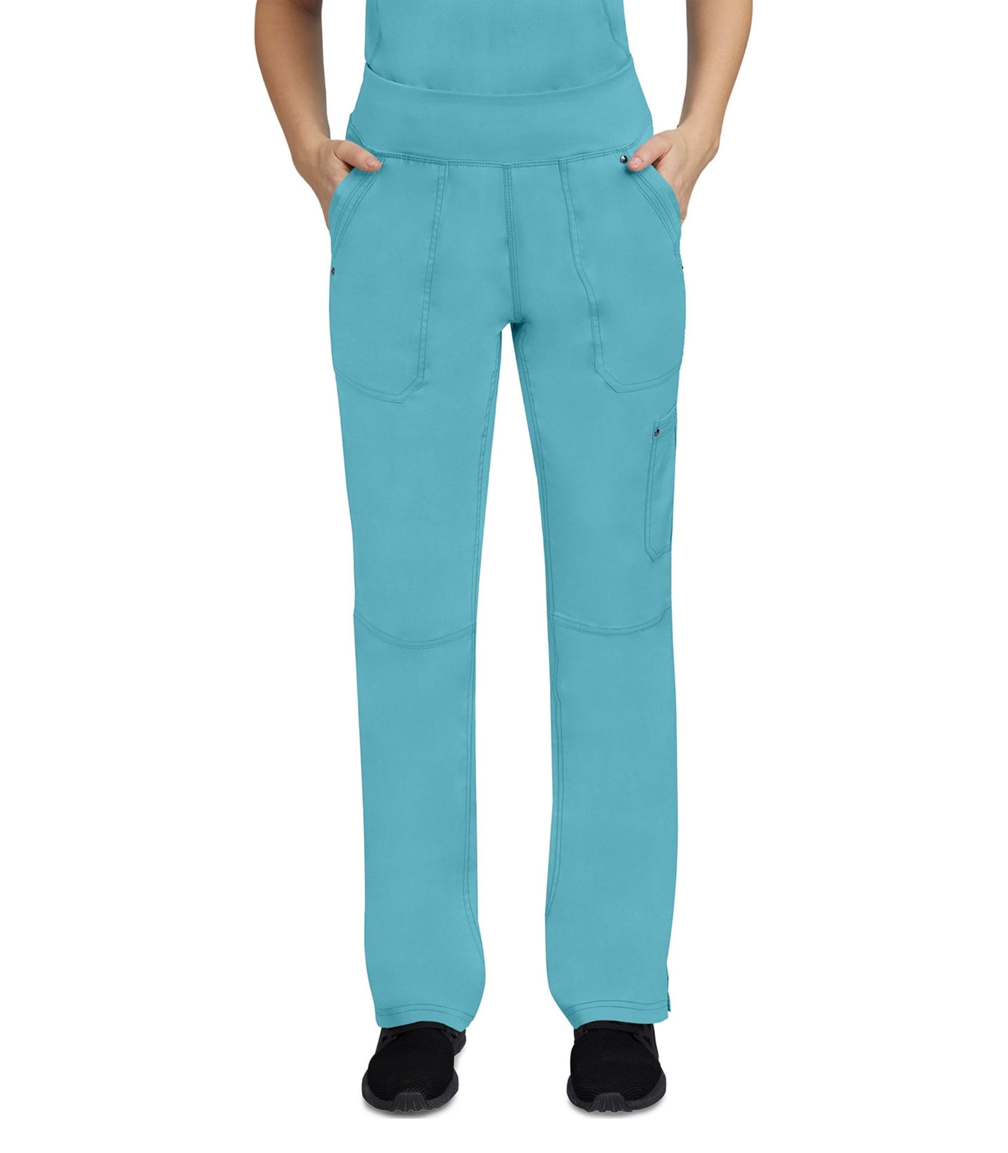 Healing Hands Women's Scrub Pant Tori Cargo Bottoms with 5 Pockets and 2-Way Stretch Fabric 9133P, XXS Petite, Spectra Blue Image