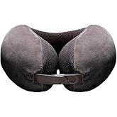 Ultimate 3.0 Travel Pillow, Deluxe Memory Foam Neck Pillow for Uninterrupted Rest, Ideal for Everyday Commute, Airplane, Car, and More, Travel Essentials, Made in USA, Dark Gray