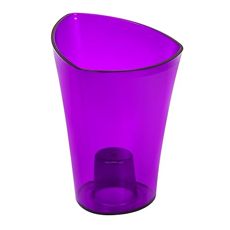 Lamela Wenus Blumentopf 20 x 14.5H cm violett transparent