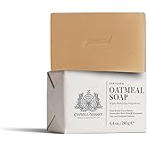 Caswell-Massey Oatmeal Castile Bar Soap for Men & Women, Unscented & Moisturizing Natural Soap Bar for All Skin Types, Made with Essential Oils & Plant-Based Formula for Face & Body, 6.4 oz