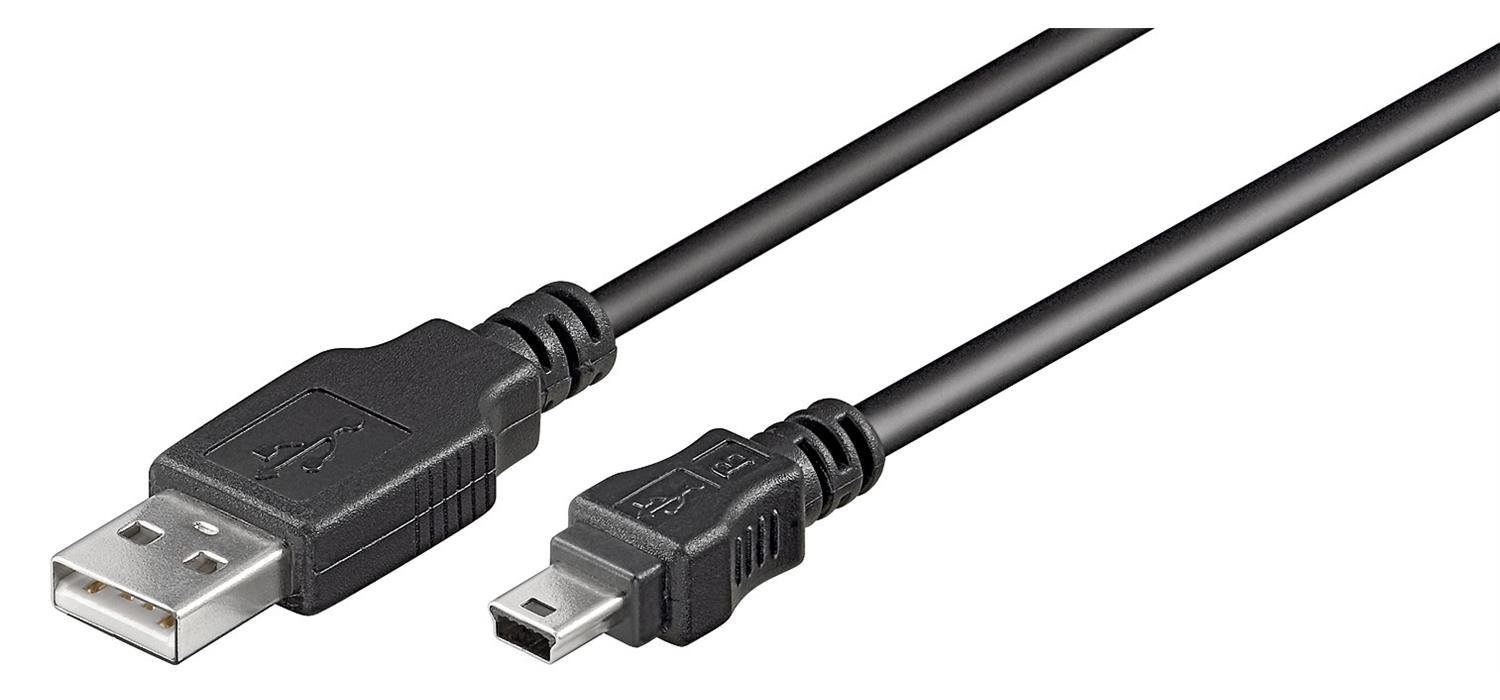 Goobay 93228 USB 2.0 Hi-Speed Cable, Black, Type B, 0.15m Length