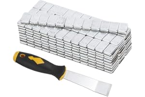 Wheel Weight Balance, 5g/0.18oz x 25Strips 60g/2.12oz Metal Adhesive Wheel Hub Balancing Blocks Tire Weight Balancing (With S