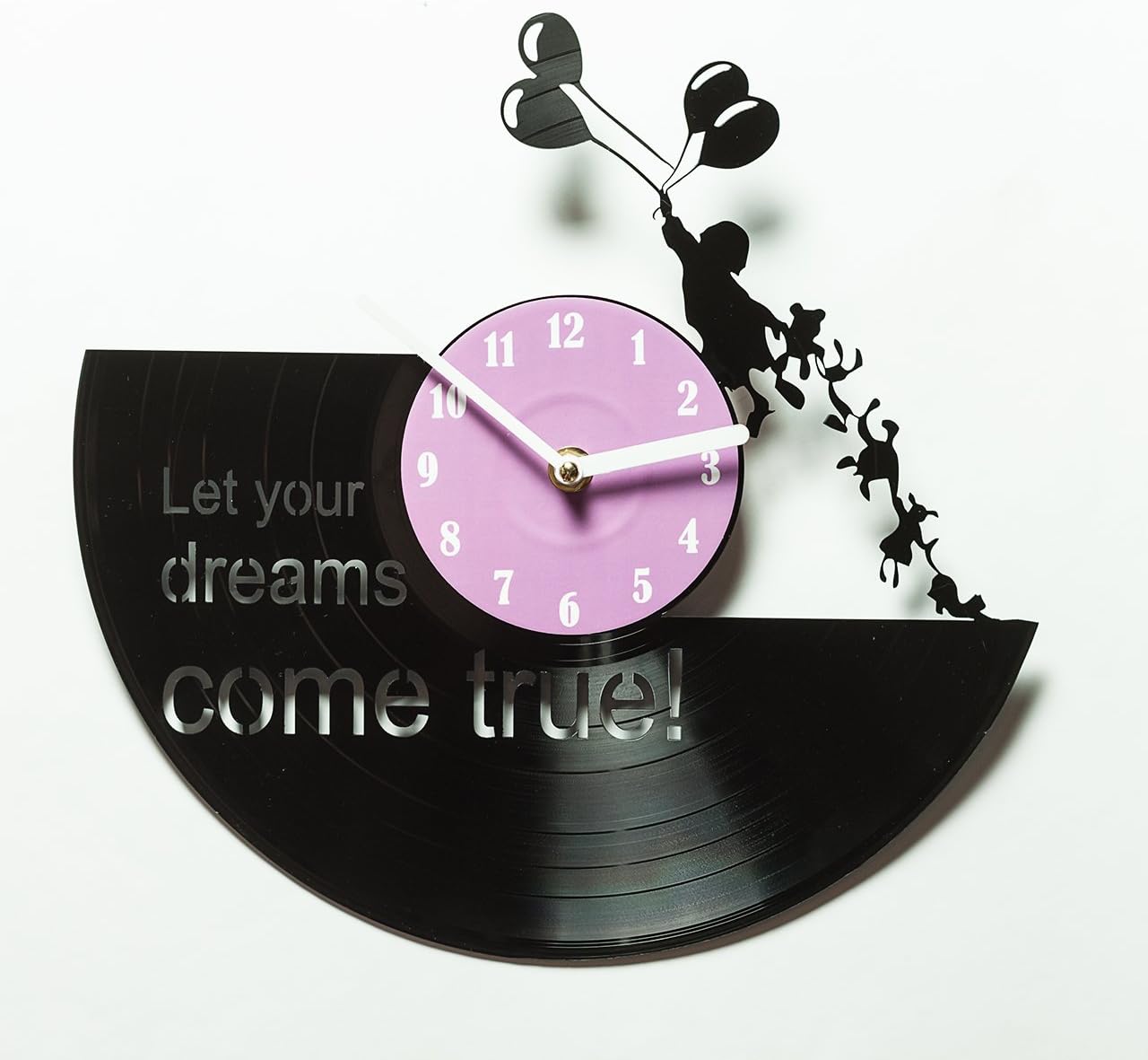 Amazon Com Vinyl Record Wall Clock Balloons Vinyl Record