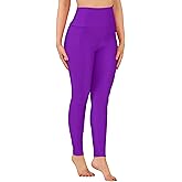 Loxdonz Women's Shiny Leggings High Waist Neon Leggings Disco Pants Yoga Sports Legging Tights