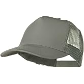 Solid Cotton Twill 5 Panel Mesh Back Cap