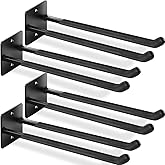 GSYJMRH 14" Large Garage Hooks, 4-Pack Garage Hooks Heavy Duty, Utility Steel Garage Wall Hooks for Hanging Yard Tools,Car Tires, Ladders,Chairs and More