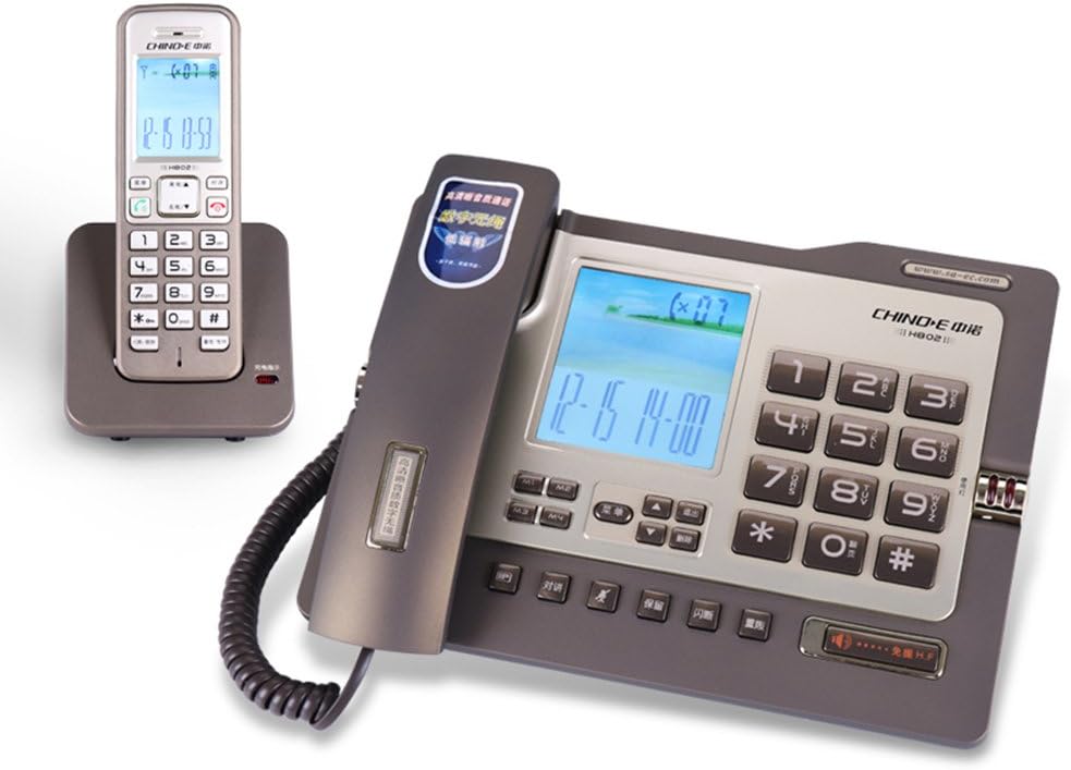 WDWL Telephone, Wired Fixed Landline and Cordless Machine