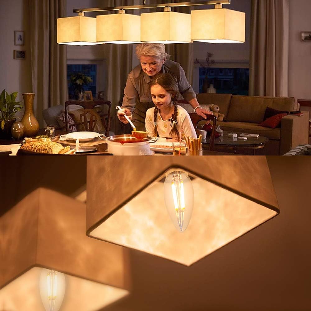 Blewandy E14 LED Candle Bulbs, 40W Equivalent, 2700K Soft Warm White, Small Edison Screw (SES) Light Bulb - Image 4