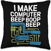 Network Engineer I Make Computer Beep Boop Beep Throw Pillow