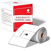 Phomemo M110 Labels-Sticker Labels for M110/M100/M220/M221/M108 Label Printer,3/4" X 3/8"(20x10mm), 1280 Labels/Roll, for Barcode/Address/Mailing/Logo/Business/Home Tag