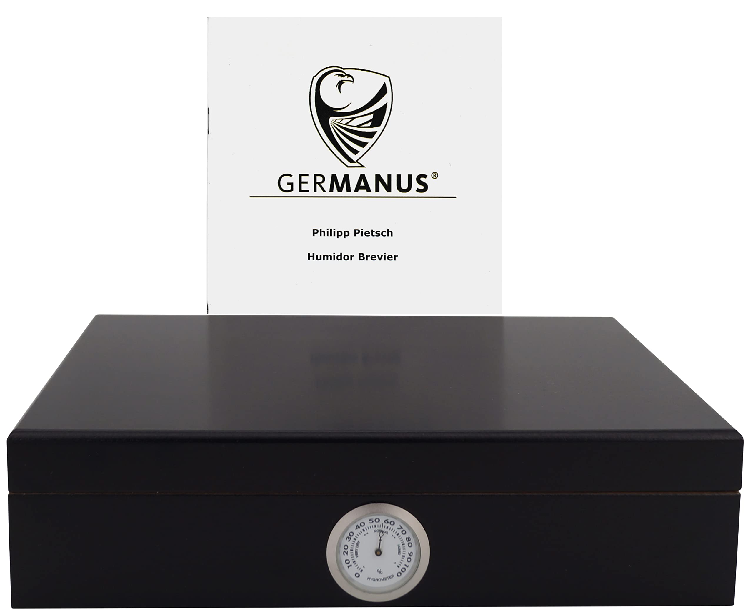 GERMANUS Humidor Movella II for 30 Cigars - Black