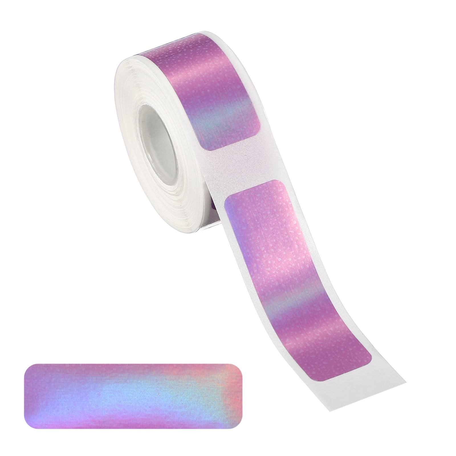 Photo 1 of ***USED*** PATIKIL Holographic Thermal Label Stickers, 1.6x0.5 Holographic Thermal Label Self Adhesive Print Paper Refill 160 Tape/Roll for Name Tag Barcode Address, Purple