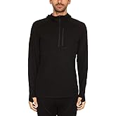 Mens Micro Weight Woolverino ¼ Zip Sun Hoodie - 84% Merino Wool, 12% Nylon, 4% Spandex