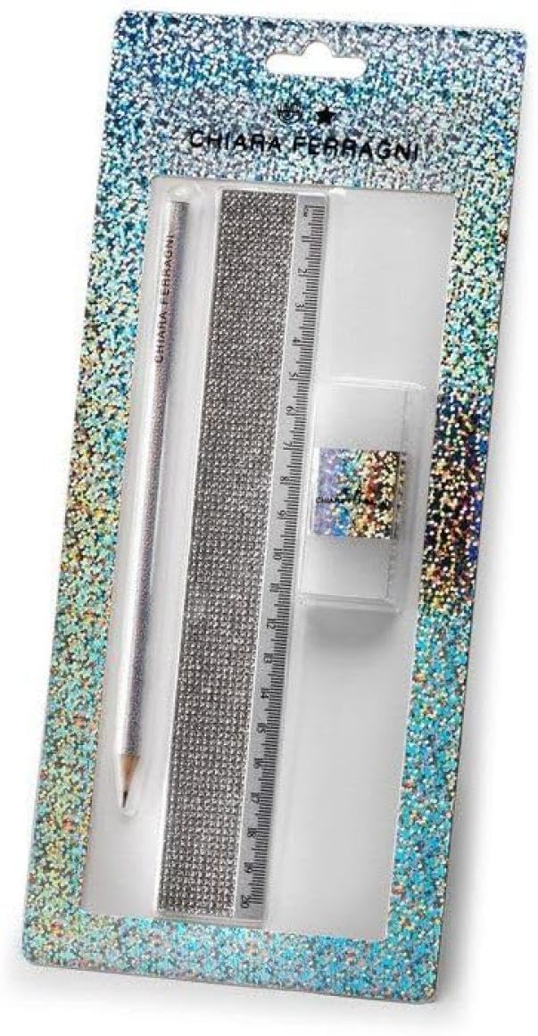 Selezione Stationery Varzi Dal 1956 Chiara Ferragni 23 Set Ruler-Eraser Pencil