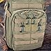 BOOSTEADY Pack of 10 Tactical Gear Clip Molle Web Dominators for Outdoor Hydration Tube Backpack Straps Management with Zippered Pouch Army Green