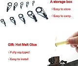 9KM DWLIFE Fishing Rod Tip Eye Repair Kit 20 Sizes Stainless Steel Ceramic view 2