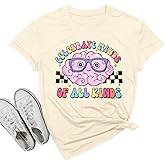 Autism Awareness Shirt Women Neurodiversity Shirt Celebrate Minds of All Kinds Tshirt Teacher ASD Casual Top