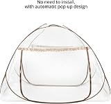 QWORK Mosquito Net for Bed 150x200x150cm Pop Up Foldable Double Door view 2