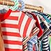 Blulu Clothing Rack Size Dividers Baby Closet Dividers Round Closet Organizer, 6 Pieces, 6 Colors