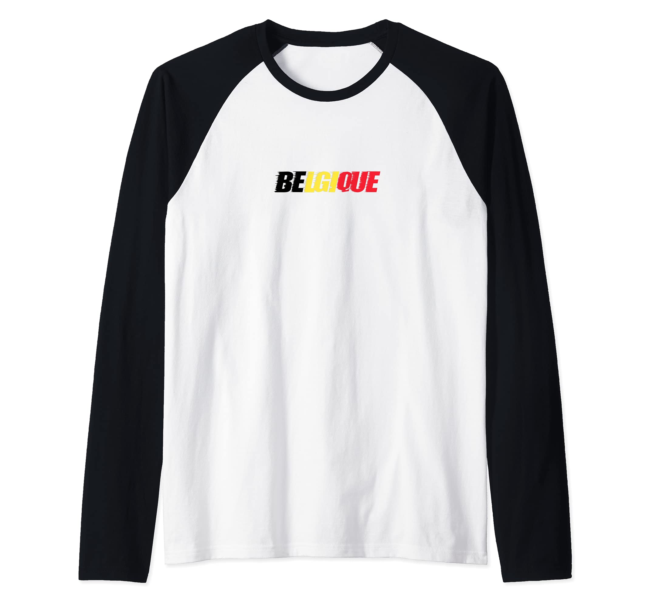 Flag Belgium Raglan Baseball Tee