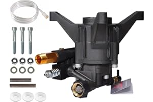 YAMATIC Vertical Pressure Washer Pump Max 3450 PSI 2.5 GPM, 7/8" Shaft Replacement Pump for Power Washer, Compatible with Simpson, Honda, Ryobi, Craftsman, GCV190 Rear Inlet/Outlet