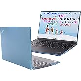 mCover case ONLY Compatible for 2024-2025 16" Lenovo ThinkPad E16 Gen 1 / Gen 2 Windows Notebook Computers (NOT Fitting Any Other Models)- Aqua