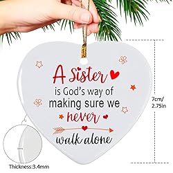 Sister Christmas Ornament 2025, Sister Gifts for