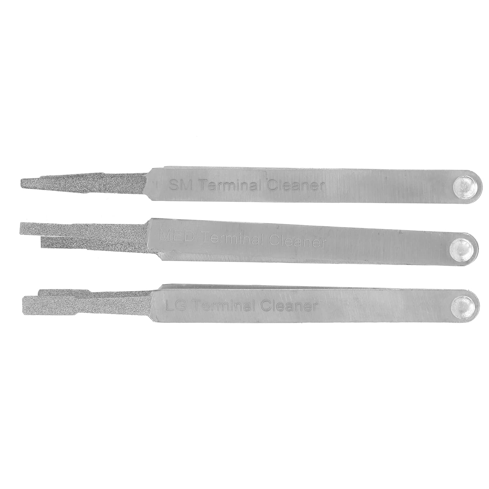 3 Piece Terminal Cleaner Set for Repairing Car Hardware Tool for Small Electrical Spade Pin Connector, for Cleaning and Removing Corrosion