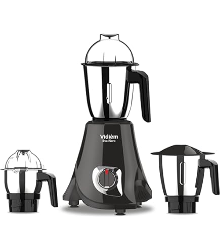 Preethi Steele 3-Jar Mixer Grinder, 550-Watt, Silver : Amazon.ca: Home