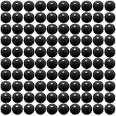 Seamless 68 Cal Paintballs Jawbreaker Solid Balls - Self Defense Nylon, Less Lethal Practice Paintballs .68 Caliber - Black (