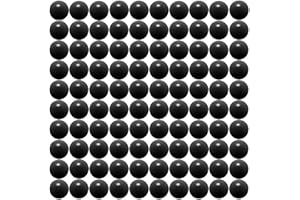 RIOT BALLS Seamless 68 Cal Paintballs Jawbreaker Solid Balls - Self Defense Nylon, Less Lethal Practice Paintballs .68 Caliber - Black (100 Count) 3.5 Gram