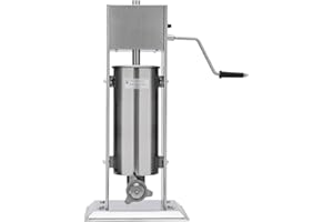 VPABES Commercial Manual Churro Maker with 4 Nozzles, 5L Dual Speeds Stainless Steel Churro Maker Vertical Churro Machine Spanish Churro Maker Machine Tamale Machine Maker Latin Fruit Machine