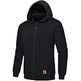 yuyangdpb Men's Zip Up Hoodie Lightweight Hooded Sweatshirt Jackets With Kanga Pocket