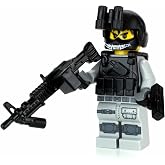 Battle Brick 1.6 Inches Tall Army Helicopter Crew Chief Soldier Collectible Custom Minifigure | Genuine Military Minifig | Packaged in the USA | Great Gift for Teen to Adult AFOL