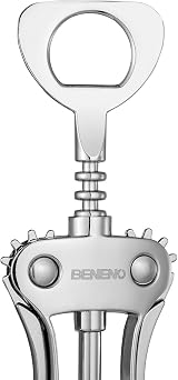 Beneno Zinc Alloy Wing Corkscrew Wine Opener with Multi Function Cap Opener view 8