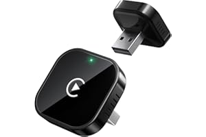 Teeran Wireless CarPlay Adapter Upgrade Wired CarPlay to Wireless, Mini Cube Design for Cars with Built-in Wired Apple CarPlay Plug and Play Easy Use Fast Stable Connection Car Play for iPhone