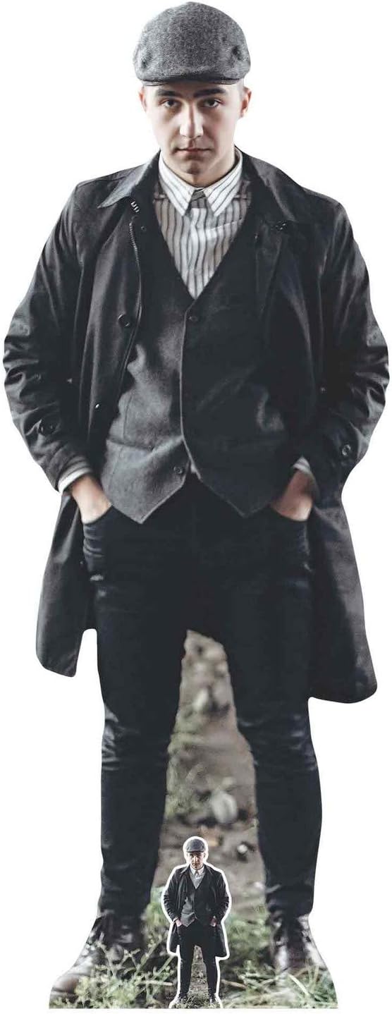 STAR CUTOUTS SC1248 Flat Cap Peaky Blinders Style British Gangster Lifesize Cardboard Cutout, Multicolour