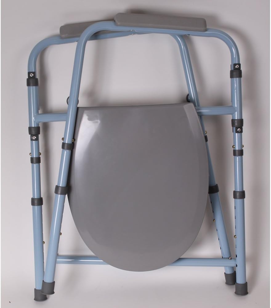 Carex 3-in-1 Folding Bedside Commode - Porta Potty for Adults - Portable Toilet for Camping: Health & Personal Care