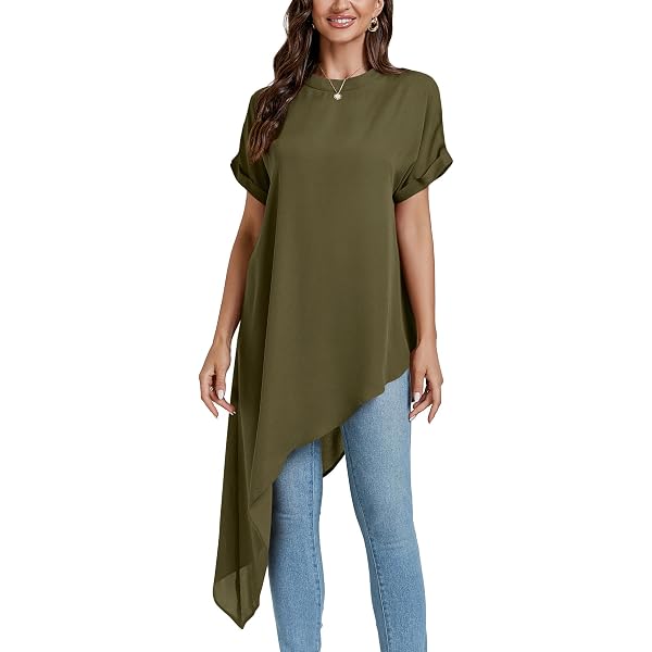 amazon high low blouses