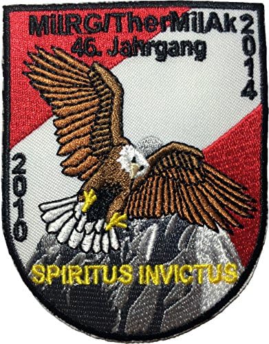 MilRG / TherMilAk 46 Jahrgang 2010 2014 Spiritus Invictus Eagle Embroidered Sew Iron on Patch by Ranger Return